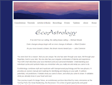 Tablet Screenshot of ecoastrology.com